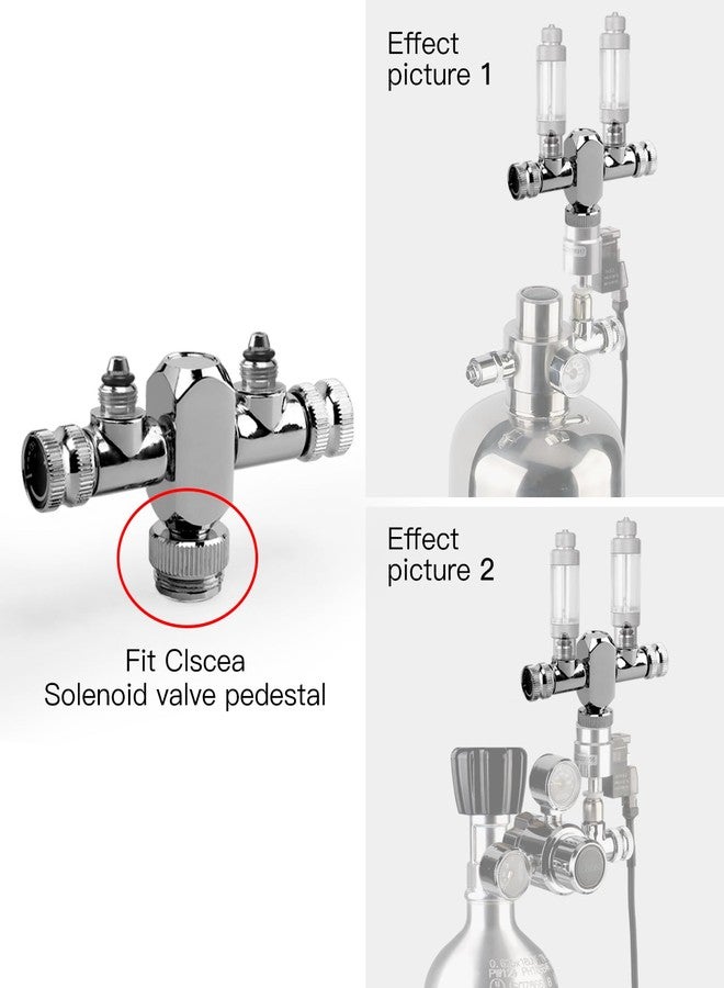 Clscea Aquarium CO2 Splitter Regulator Valve 2 Way, Dedicated to CO2 Generator - Image 2